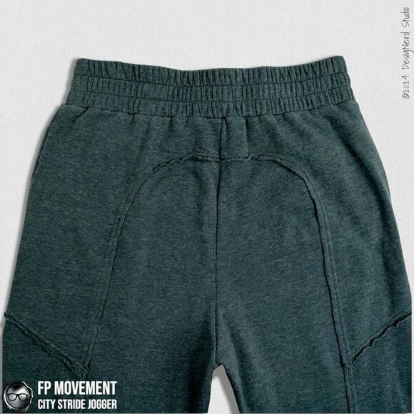 FP MOVEMENT CITY STRIDE JOGGER IN PINE OVERSIZED SWEATPANTS SMALL DARK GREEN - Picture 8 of 14